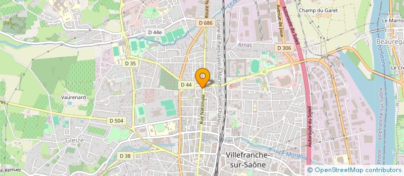 localisation de l'entreprise MADAME EDITH BERRODIER à VILLEFRANCHE-SUR-SAONE