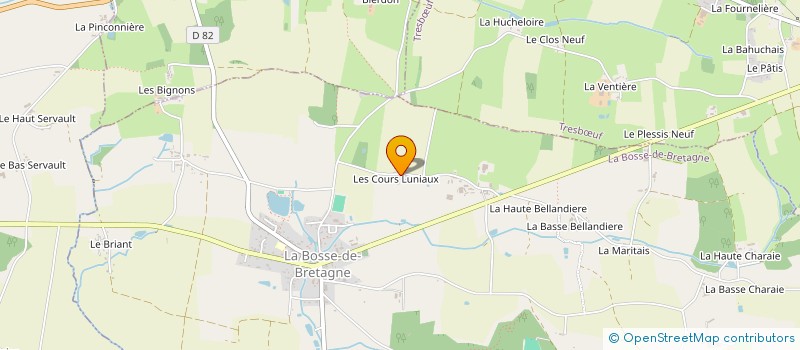 localisation de l'entreprise MADAME EDITH BIGOT  LA BOSSE-DE-BRETAGNE