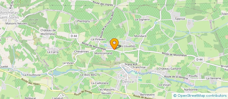 localisation de l'entreprise MADAME EDITH BILLANDON  DENICE