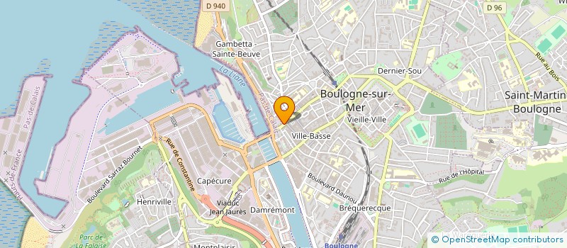 localisation de l'entreprise MADAME EDITH BLAIRE  BOULOGNE-SUR-MER