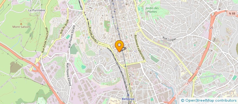 localisation de l'entreprise MADAME EDITH BLANC  SAINT-ETIENNE