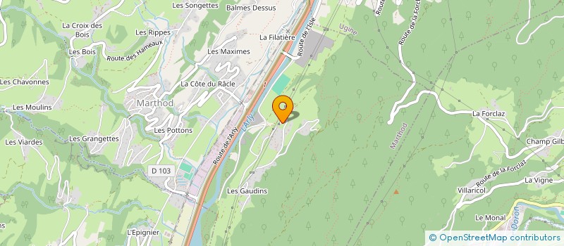 localisation de l'entreprise MADAME EDITH BLANC GONNET  MARTHOD