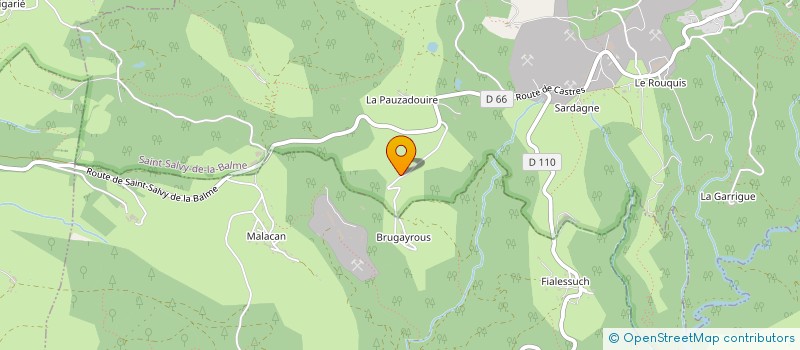 localisation de l'entreprise MADAME EDITH BLANQUET  SAINT-SALVY-DE-LA-BALME