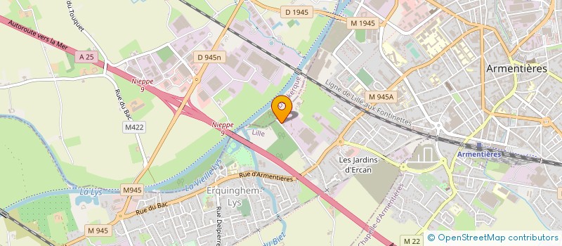 localisation de l'entreprise MADAME EDITH BOIDIN  ERQUINGHEM-LYS