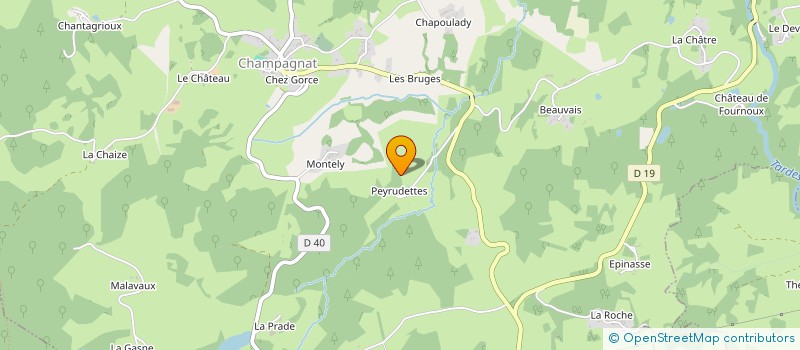 localisation de l'entreprise MADAME EDITH BOISSONNAT  CHAMPAGNAT