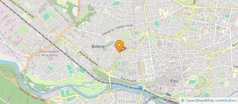 localisation de l'entreprise MADAME EDITH BONNASSE  BILLERE