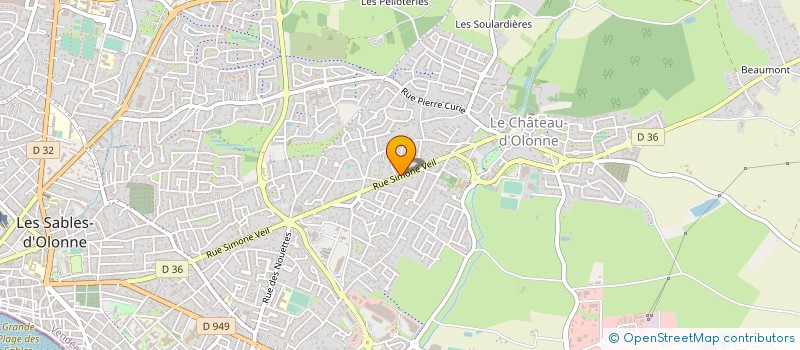 localisation de l'entreprise MADAME EDITH BRECHOTEAU à LES SABLES D'OLONNE