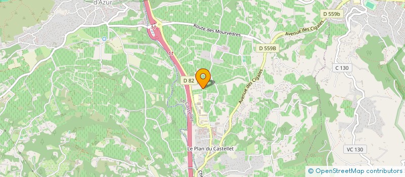 localisation de l'entreprise MADAME EDITH CAMBE  LE CASTELLET