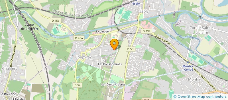 localisation de l'entreprise MADAME EDITH CAMUEL  COUPVRAY