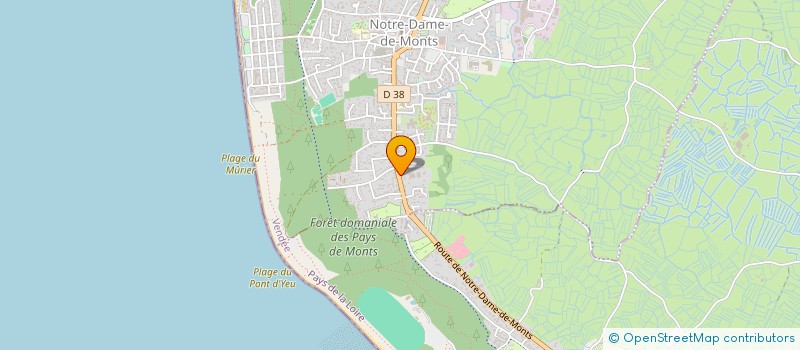 localisation de l'entreprise MADAME EDITH CAMUS  NOTRE-DAME-DE-MONTS