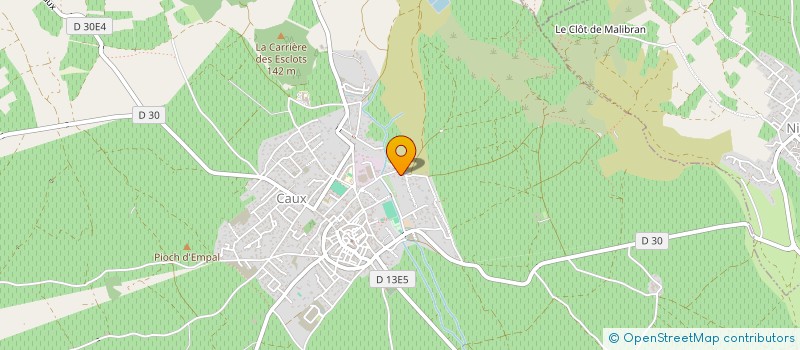 localisation de l'entreprise MADAME EDITH CASTILLO  CAUX