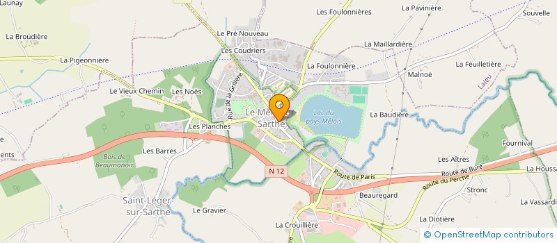 localisation de l'entreprise MADAME EDITH CAUDEBEC à LE MELE-SUR-SARTHE