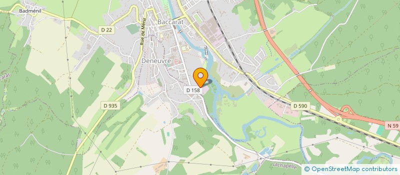 localisation de l'entreprise MADAME EDITH CHAMBLEY  BACCARAT