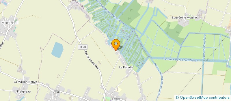 localisation de l'entreprise MADAME EDITH CHAPELOT  DOIX LES FONTAINES