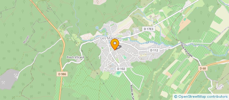 localisation de l'entreprise MADAME EDITH CHAVANNE  LES MATELLES