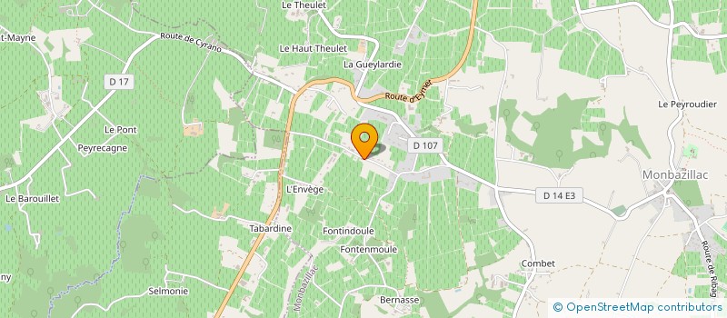 localisation de l'entreprise MADAME EDITH CLARY  MONBAZILLAC