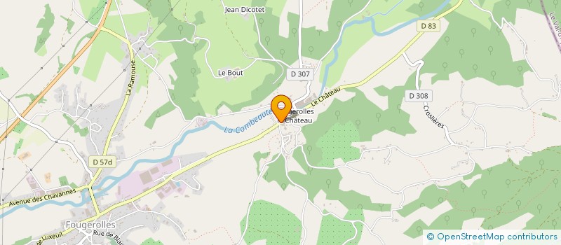 localisation de l'entreprise MADAME EDITH COLLE  FOUGEROLLES-SAINT-VALBERT