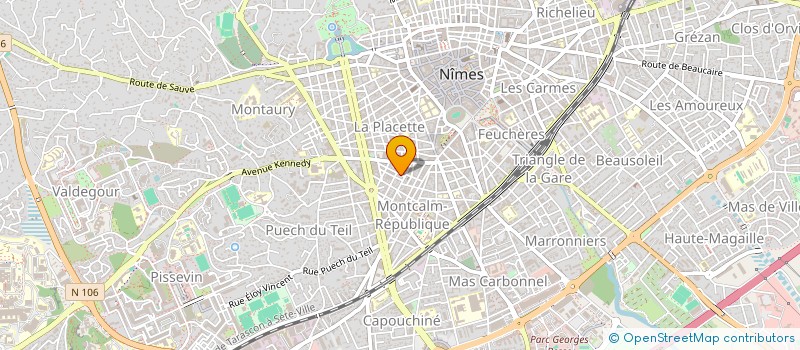 localisation de l'entreprise MADAME EDITH CUESTA  NIMES