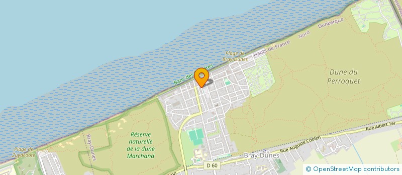 localisation de l'entreprise MADAME EDITH D HEM  BRAY-DUNES