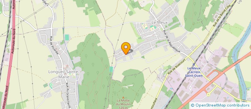 localisation de l'entreprise MADAME EDITH DECLEIR  LE MEUX