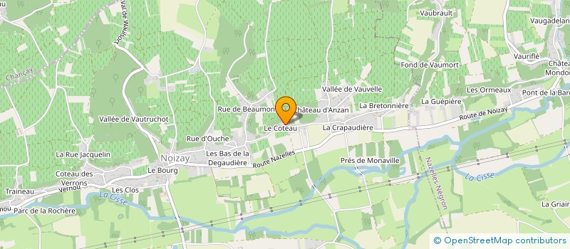 localisation de l'entreprise MADAME EDITH DELALEU  NOIZAY