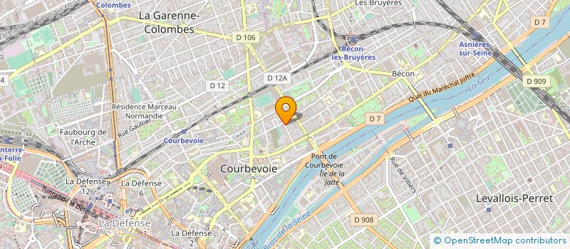 localisation de l'entreprise MADAME EDITH DELAPLACE à COURBEVOIE