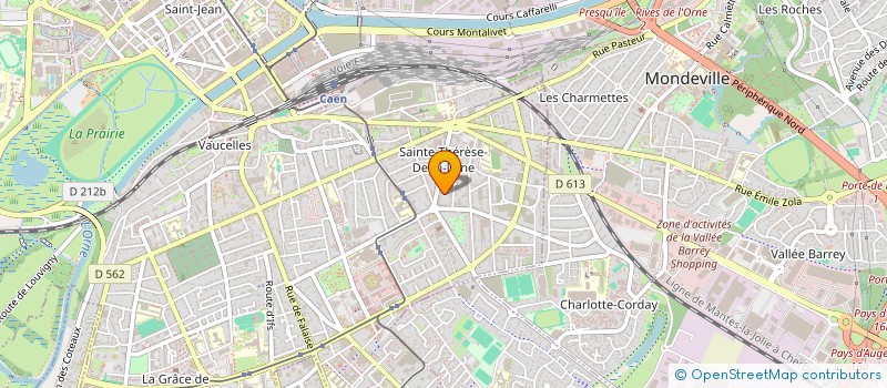 localisation de l'entreprise MADAME EDITH DOSSI à CAEN