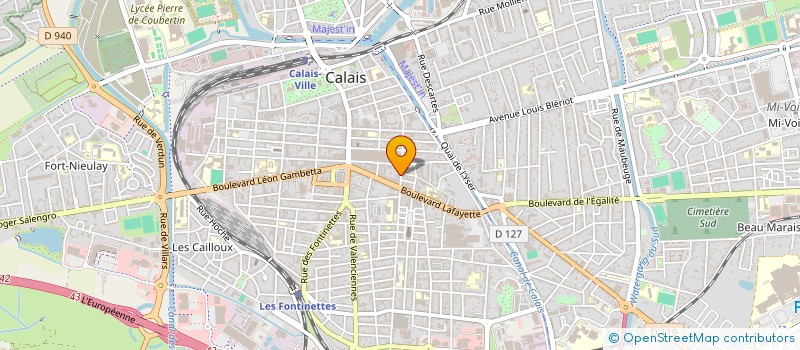 localisation de l'entreprise MADAME EDITH DUCROCQ  CALAIS