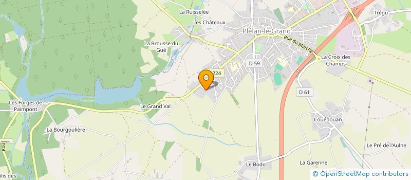 localisation de l'entreprise MADAME EDITH ETSAM NUGKUAG  PLELAN-LE-GRAND