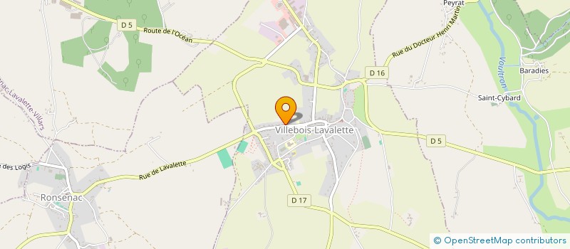 localisation de l'entreprise MADAME EDITH FORGET à VILLEBOIS-LAVALETTE