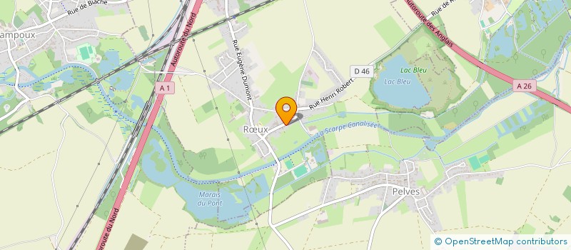 localisation de l'entreprise MADAME EDITH FOUCART  RUX