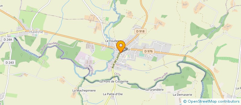 localisation de l'entreprise MADAME EDITH GAULTIER à RIVES D'ANDAINE