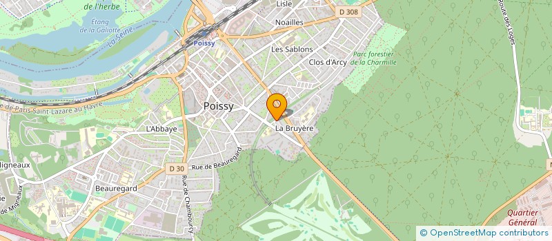 localisation de l'entreprise MADAME EDITH GIARDINO à POISSY