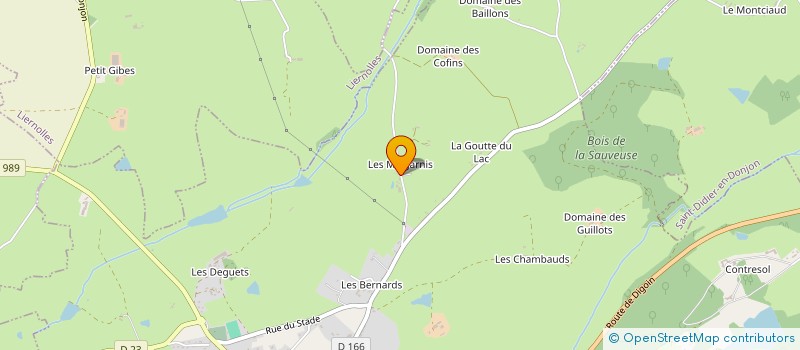 localisation de l'entreprise MADAME EDITH GONDEAU  LE DONJON