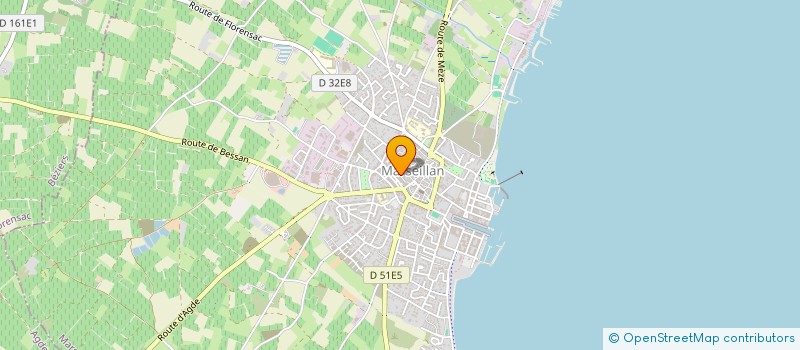 localisation de l'entreprise MADAME EDITH GRANET à MARSEILLAN