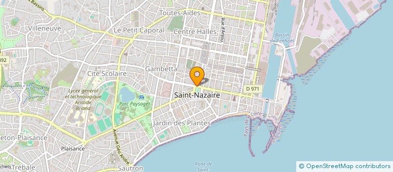 localisation de l'entreprise MADAME EDITH GRASLAND à SAINT-NAZAIRE