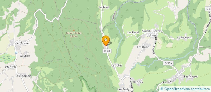 localisation de l'entreprise MADAME EDITH GRIENAY  SAINT-PIERRE-D ALVEY