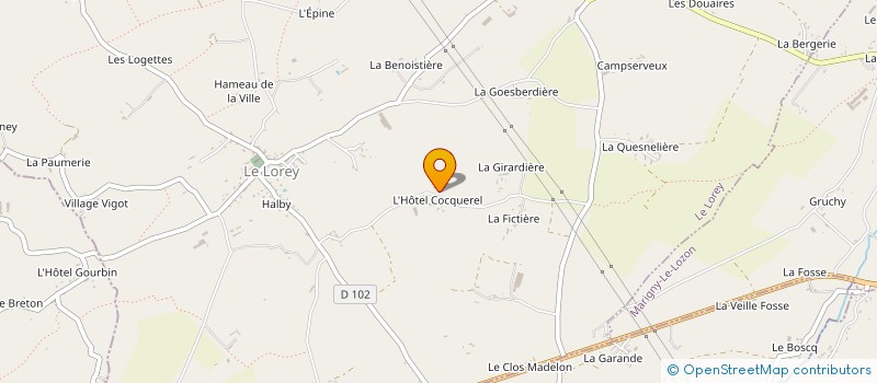 localisation de l'entreprise MADAME EDITH GROUALLE à LE LOREY