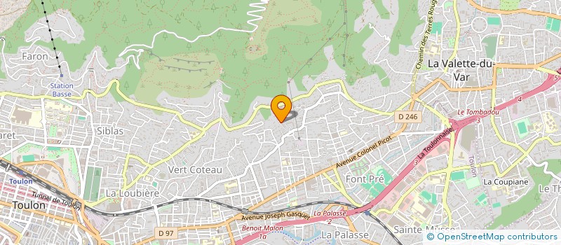 localisation de l'entreprise MADAME EDITH GUELTON  TOULON