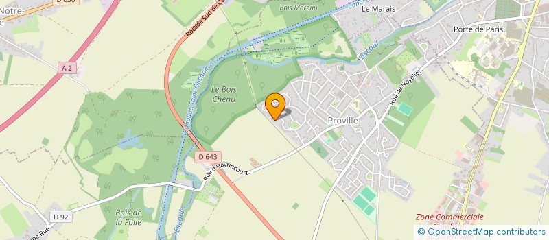 localisation de l'entreprise MADAME EDITH HERBIN  PROVILLE