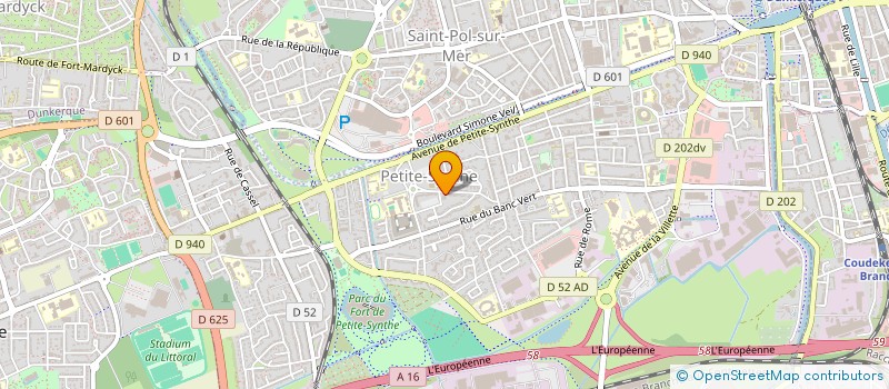 localisation de l'entreprise MADAME EDITH HUCHER à DUNKERQUE