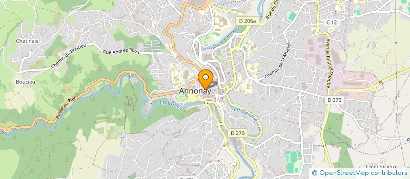 localisation de l'entreprise MADAME EDITH JOURDAN  ANNONAY