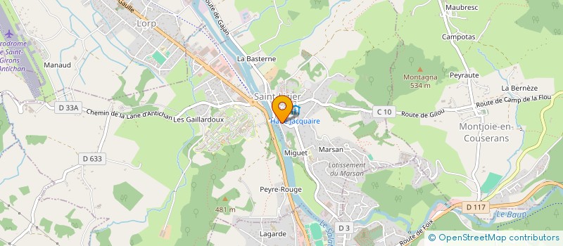 localisation de l'entreprise MADAME EDITH LABEYRIE à SAINT-LIZIER