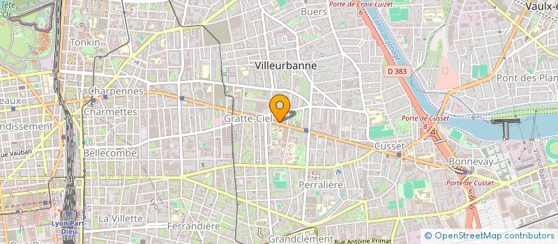 localisation de l'entreprise MADAME EDITH LAPORTE  VILLEURBANNE