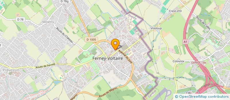 localisation de l'entreprise MADAME EDITH LASZLO à FERNEY-VOLTAIRE