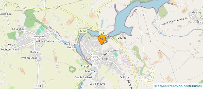 localisation de l'entreprise MADAME EDITH LE CARBOULLEC  LA ROCHE-JAUDY