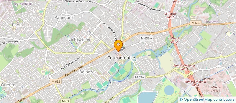 localisation de l'entreprise MADAME EDITH LEDRU à TOURNEFEUILLE