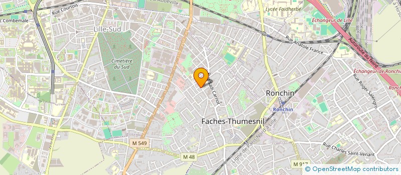 localisation de l'entreprise MADAME EDITH LEJEUNE  FACHES-THUMESNIL