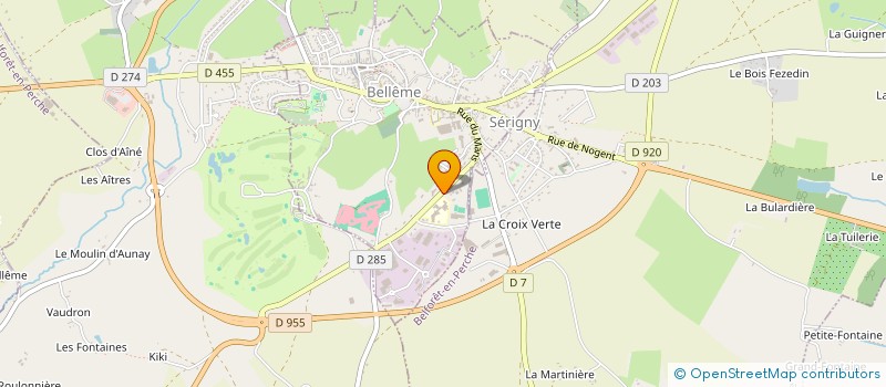 localisation de l'entreprise MADAME EDITH LEMAIRE à BELLEME