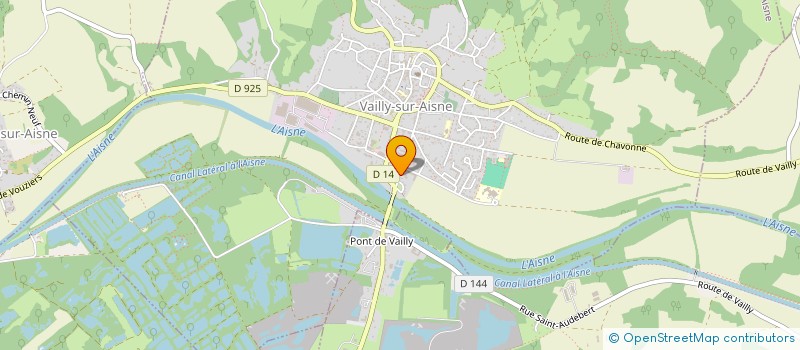 localisation de l'entreprise MADAME EDITH LEMOINE à VAILLY-SUR-AISNE